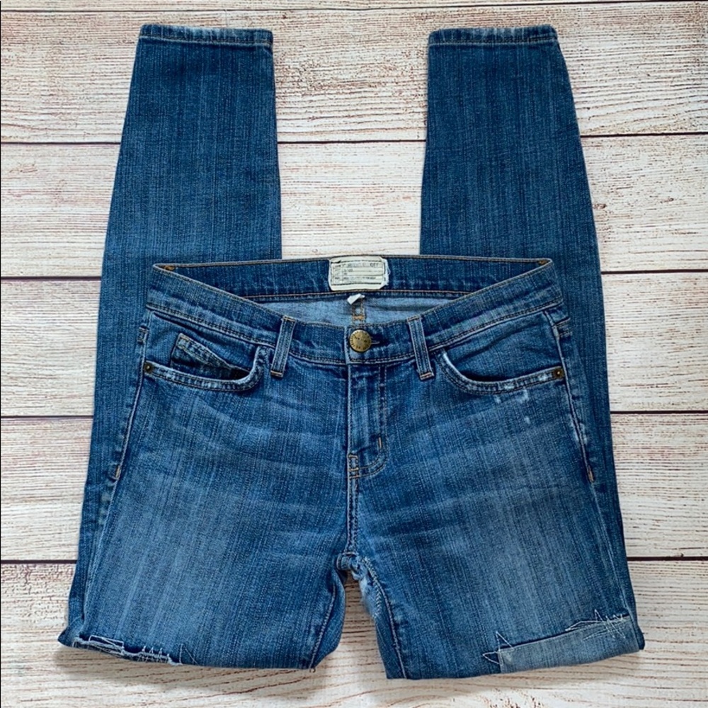 Current Elliott The Stiletto Patchwork Jeans - image 2